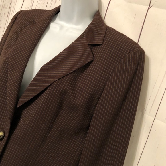 Tombolini Pin Stripe Blazer Sports Coat 46 Silk - Picture 3 of 7